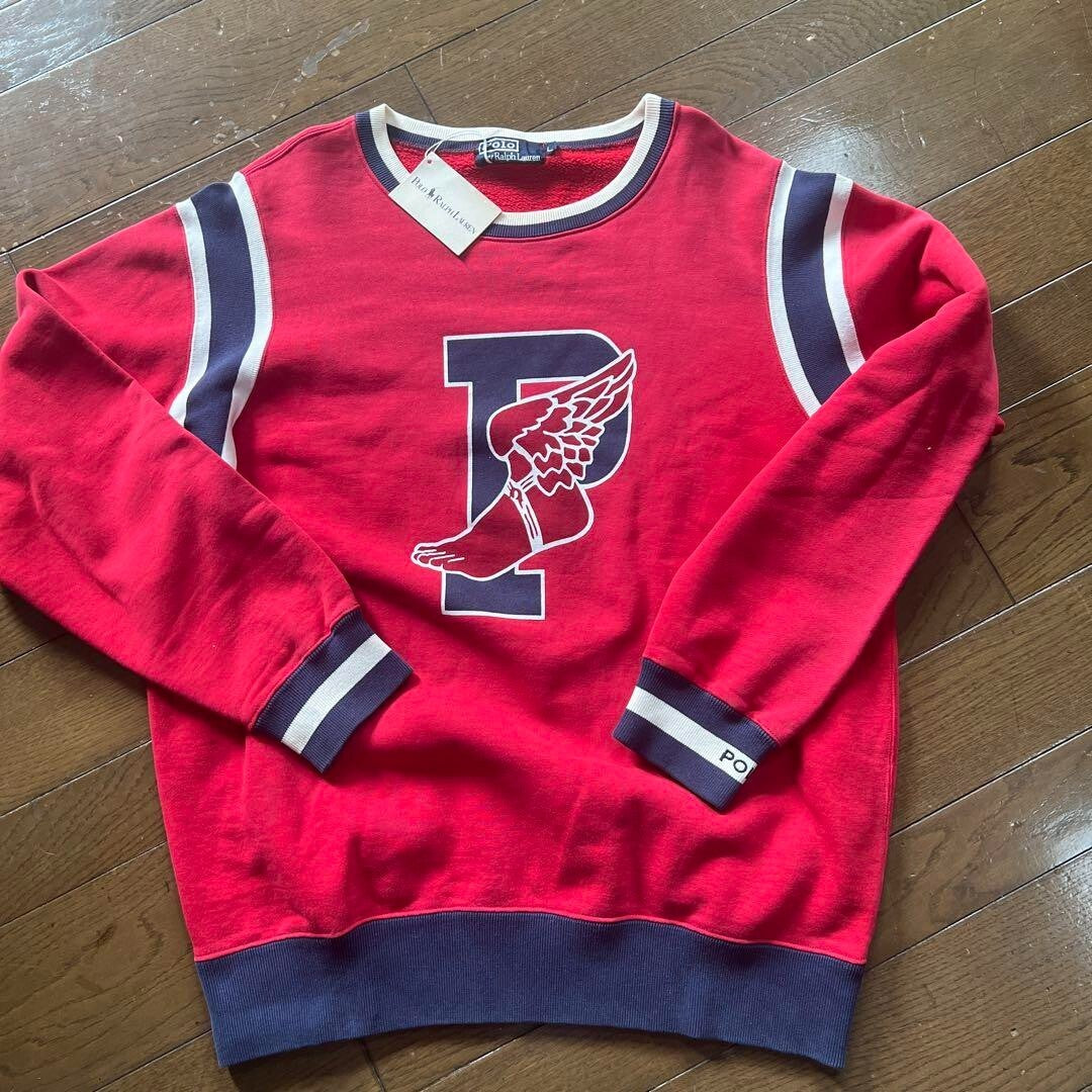 Polo Ralph Lauren 1992 STADIUM COLLECTION P-wing Crewneck Sweatshirt Used Size L