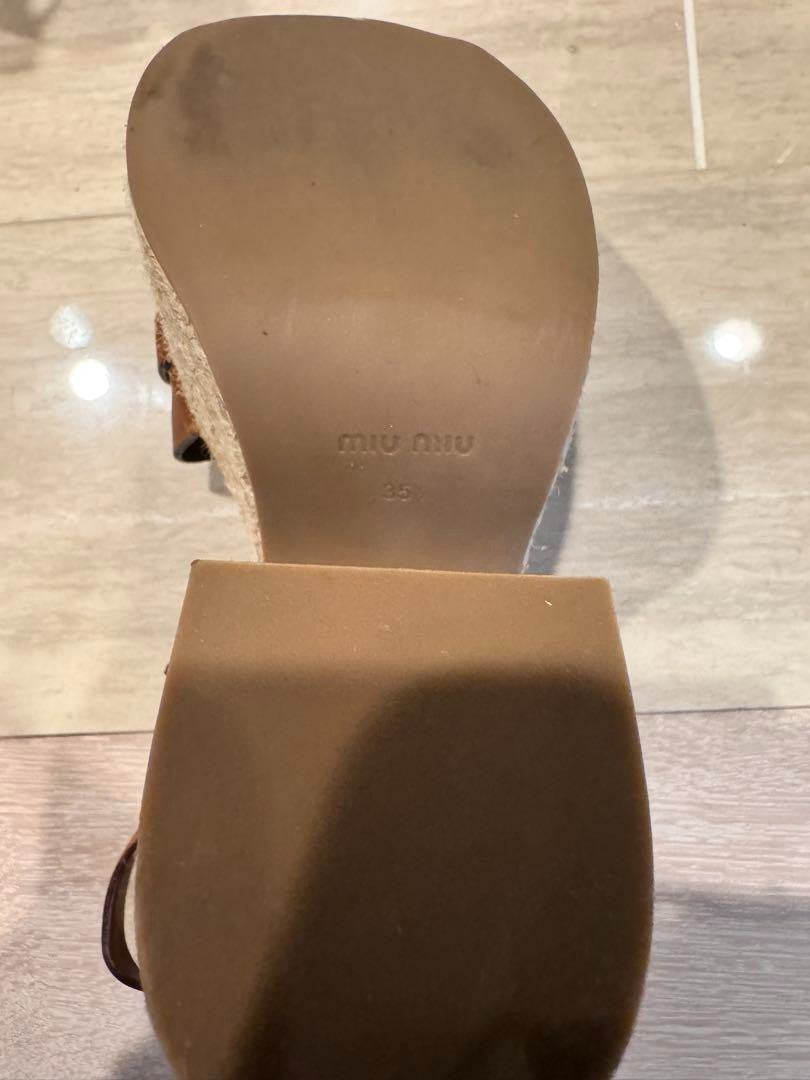 Miu Miu Espadrille Sandals 35.5
