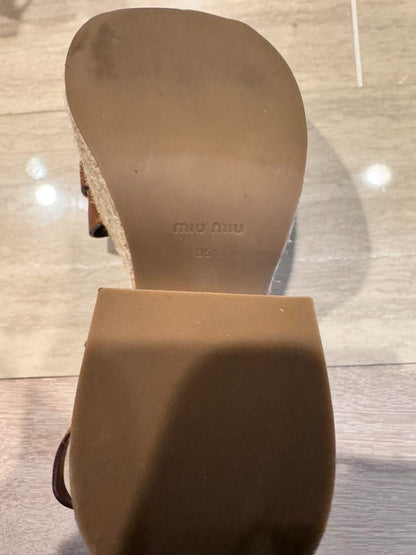 Miu Miu Espadrille Sandals 35.5