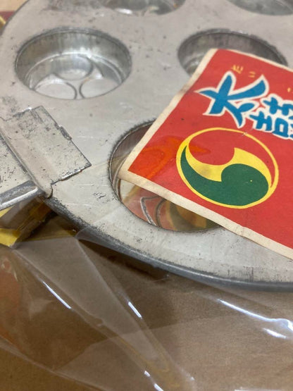 Tin Drum-Shaped Manju Set Showa Retro Vintage Deadstock