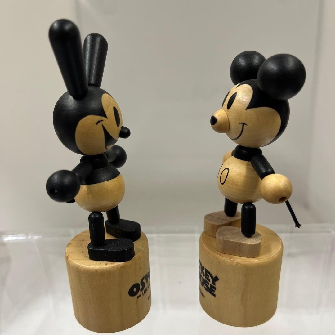 Oswald Push Puppet Wooden Mickey Mouse Disney Old Mickey
