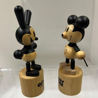 Oswald Push Puppet Wooden Mickey Mouse Disney Old Mickey