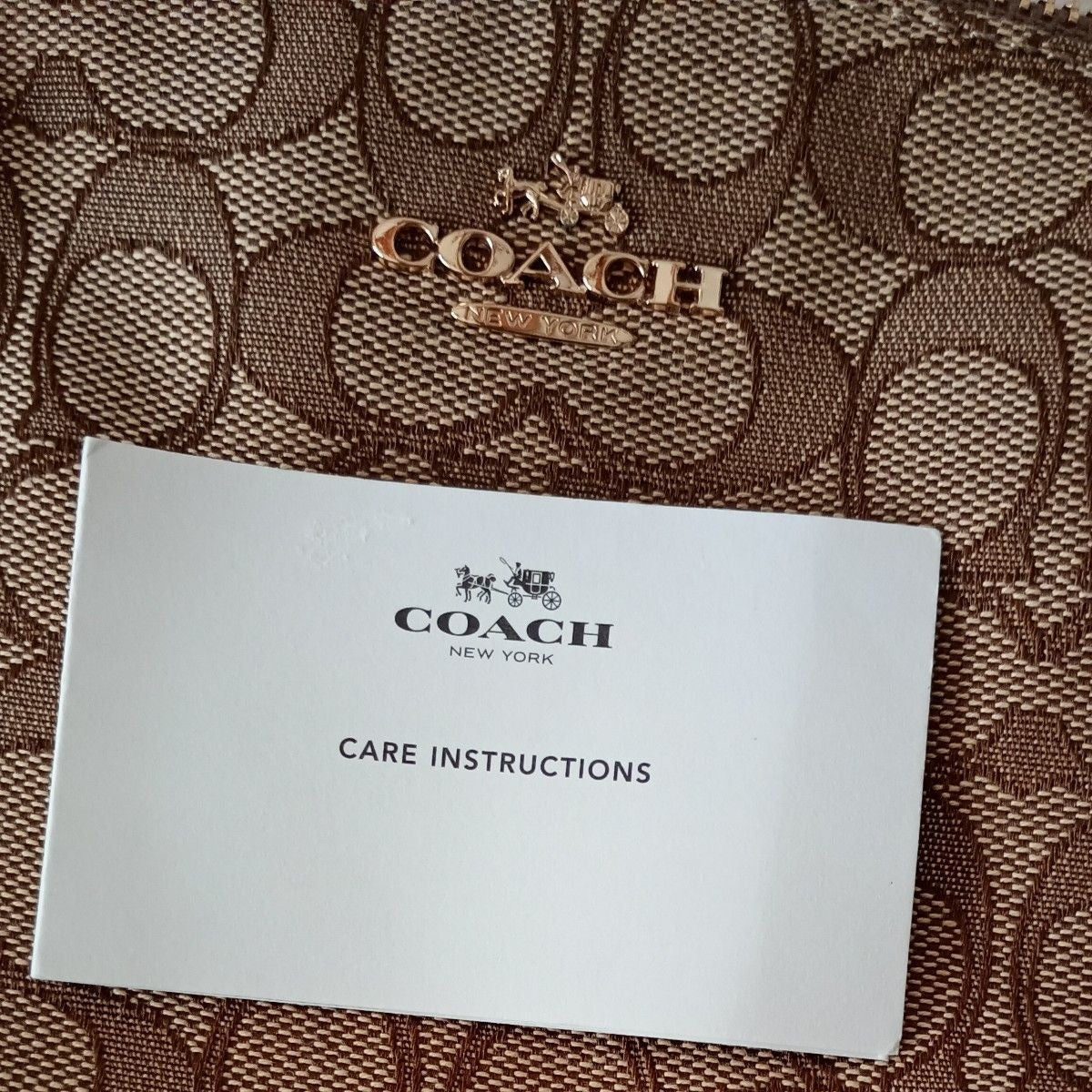 COACH Shoulder Bag Signature Tote Bag 2way Canvas Pochette Handbag