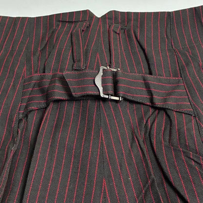Issey Miyake 90s Archive Pleated Suit Set Brown Red Wool Japan Rare