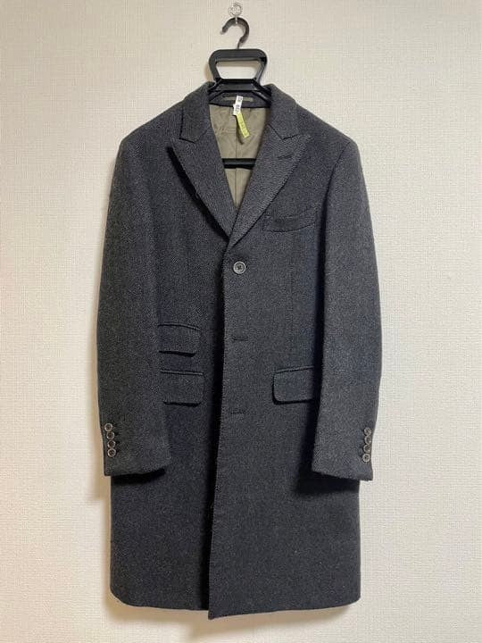 TODD SNYDER TODD SNYDER Chester Coat Wool Dark Gray Men's Size M