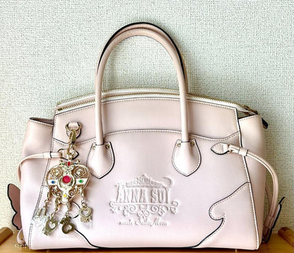 Anna Sui Sailor Moon Limited Edition Shoulder Bag Pink Rare Used