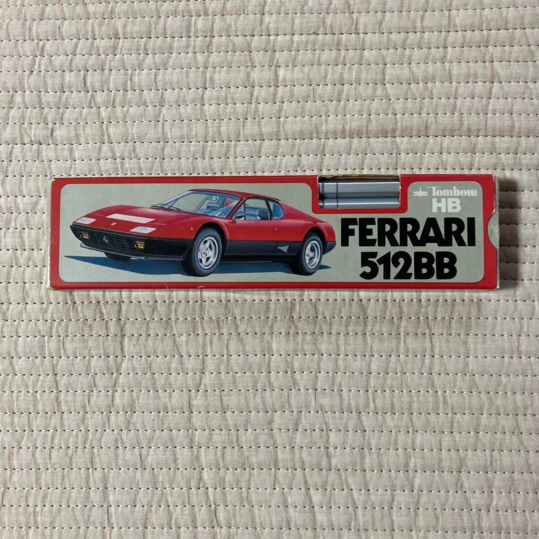 [Showa Retro] Ferrari BB 512b supercar HB pencil.