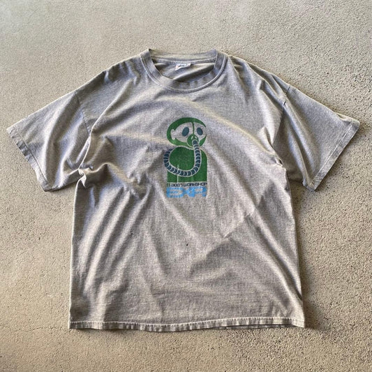 90 s ALIEN WORKSHOP Tee Old Skate T-shirt Gray USA Made Used Vintage