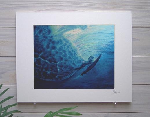 Hawaii painting replica Sea Angel through dolphin, South Island, painting poster