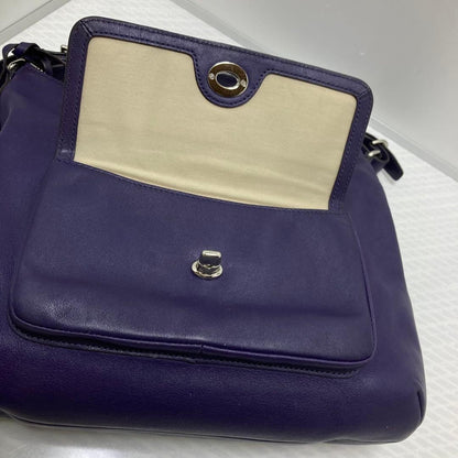 COACH Purple Leather Hobo Bag Legacy Courtenay Y2K Vintage Rare