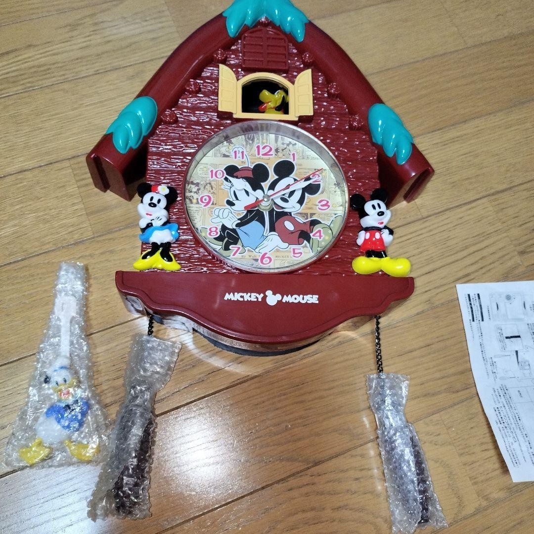 Mickey Mouse cuckoo pendulum wall clock rare