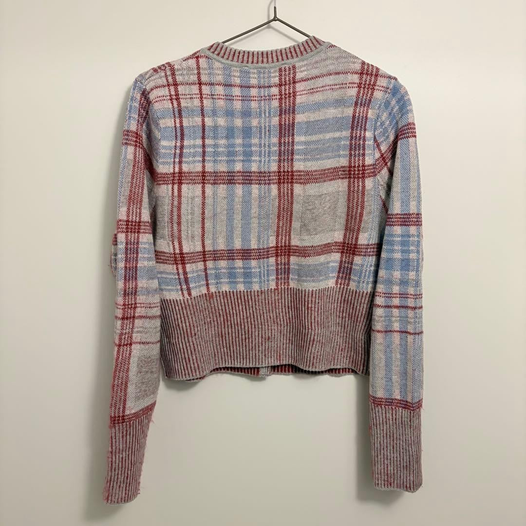 Vivienne Westwood Cardigan L 52cm Length Check Pattern Good Condition