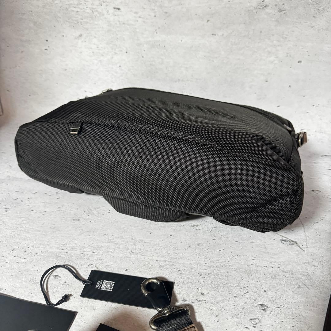 TUMI business bag 2way McNair nylon leather black x brown