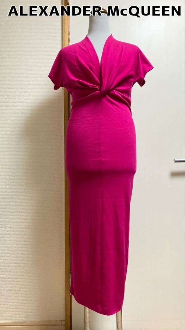 ALEXANDER McQUEEN Long Dress Non-functioning Purple Size 38