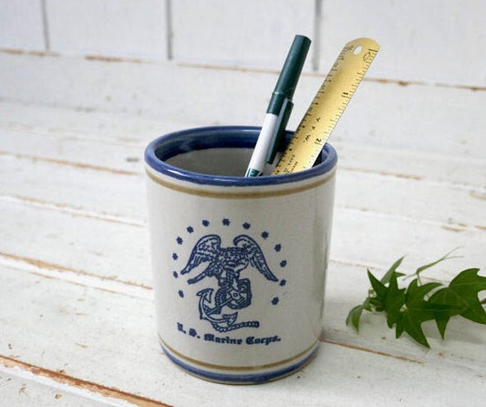 US Marine Corps USMC Samper Fidelis Eagle Vintage ceramic cup Mug USA