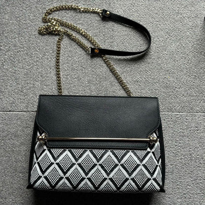 STRATHBERRY STYLIST Chain Geometric shoulder bag crutch crossbody Black Sale