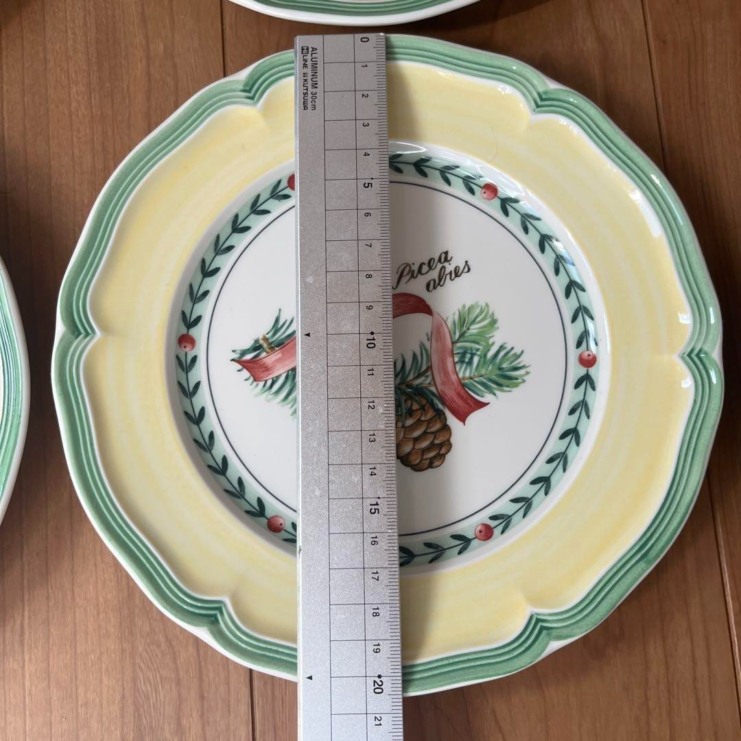 Villeroy & Boch French Garden Christmas Plate Set of 6 Rare