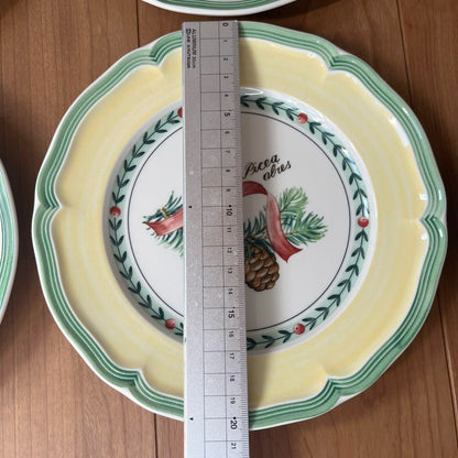 Villeroy & Boch French Garden Christmas Plate Set of 6 Rare