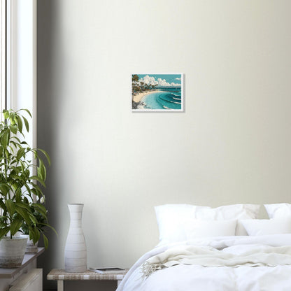 Honolulu Beachfront Breeze Hawaiian Art A4 Leaf Aloha Official picture.