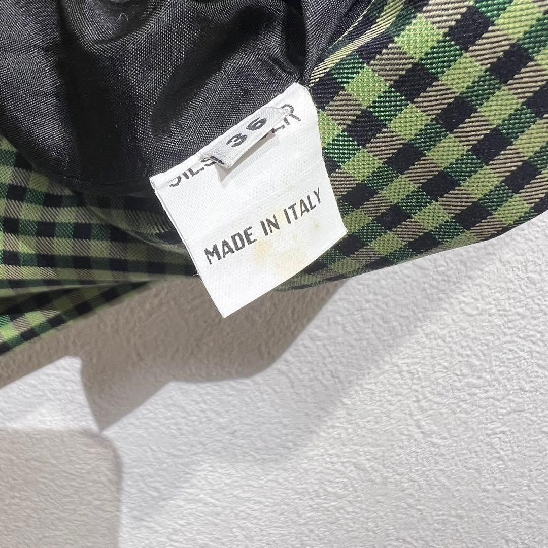 Jil Sander Setup Check Tailored Jacket Skirt Blazer