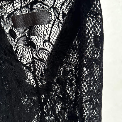 IF SIX WAS NINE LEG/LG BLACK LACE Women's Leggings Size 0