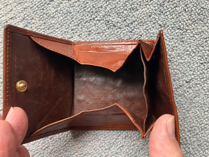 Mulberry Leather Coin Wallet Key Case Card Holder Used