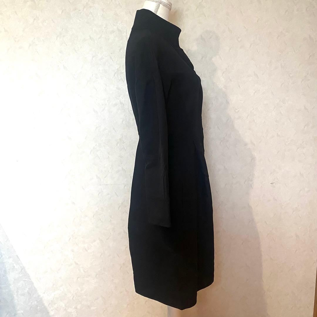 Max Mara Studio Coat Black Size 36 Wool Classic Used -Shipping from Japan