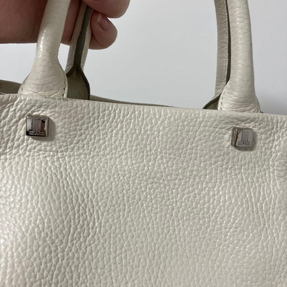 LANVIN en Bleu logo white shoulder bag