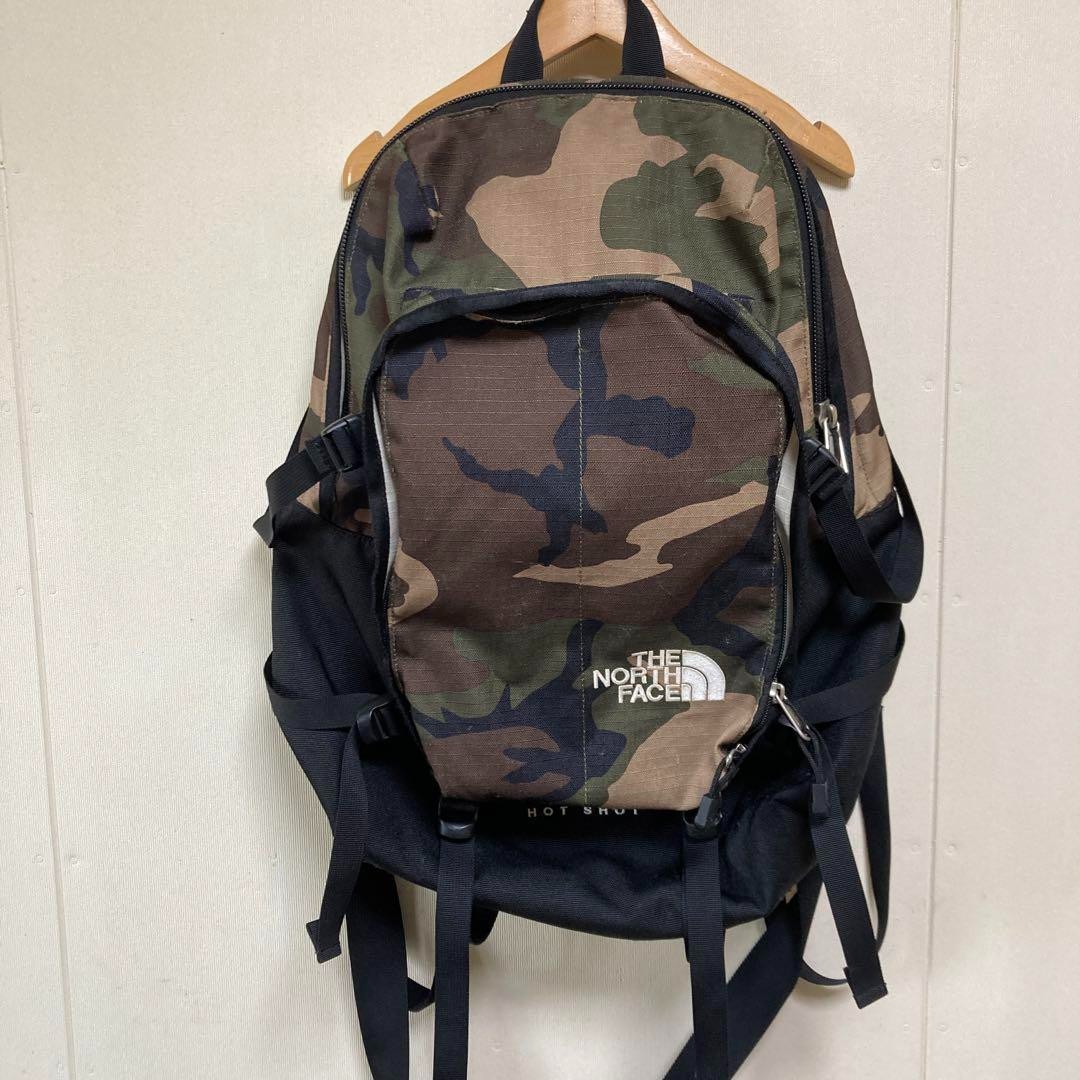 The North Face Hot Shot Backpack Camouflage Camo Retro Limited Edition Outdoor