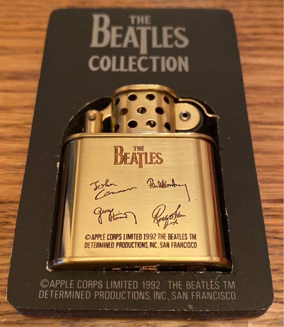 Rare The Beatles Collection Gold Lighter 1992