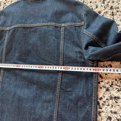 Nudie Jeans Co Indigo Denim Jacket with Check Lining Size M
