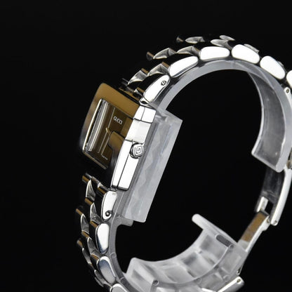 [Near MINT] GUCCI 3600L G Face Silver Black Dial Quartz Women's Watch From JAPAN