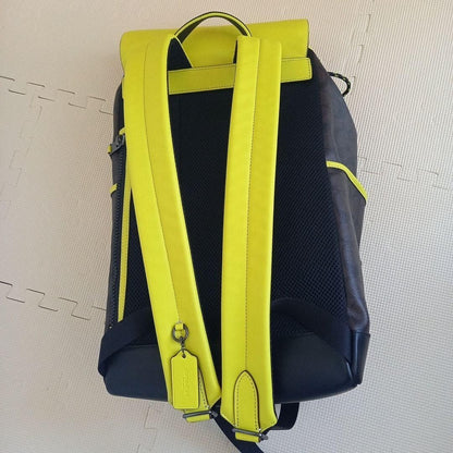 Coach Truck Backpack Colorblock Signature Yellow