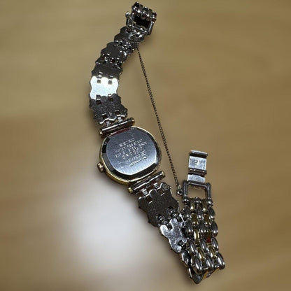 Showa Retro SEIKO Quartz Watch Silver/Gold 1421-5210