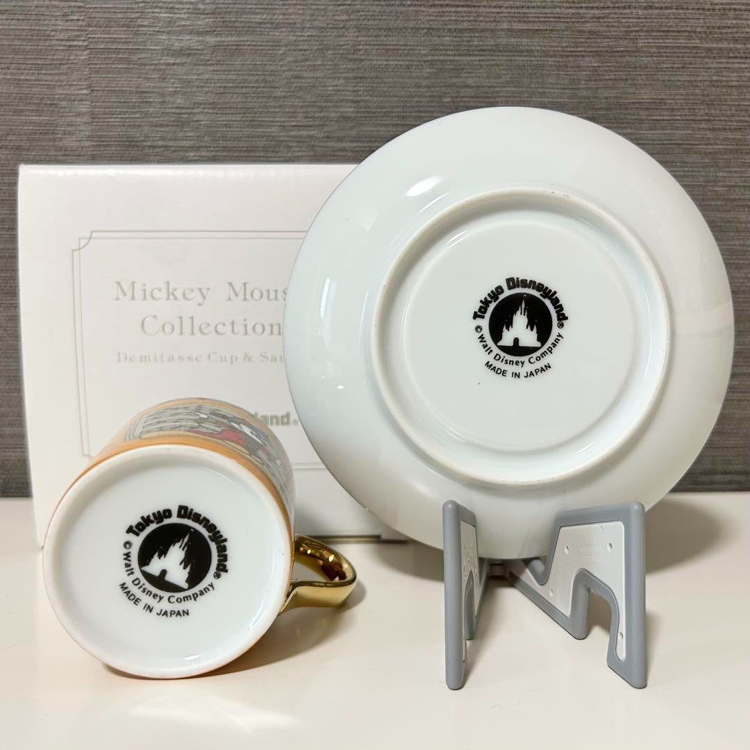 Disney Disneyland Cup & Saucer The Band Concert Mickey Mouse Demitasse Cup &