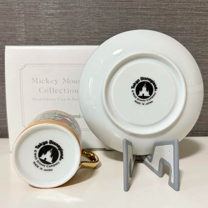 Disney Disneyland Cup & Saucer The Band Concert Mickey Mouse Demitasse Cup &