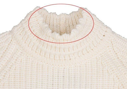 ALEXANDER MCQUEEN Backless Knit Sweater Cream Size 42 (M)