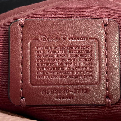 COACH Disney Mickey Pink Leather Crossbody Bag Limited Authentic Rare