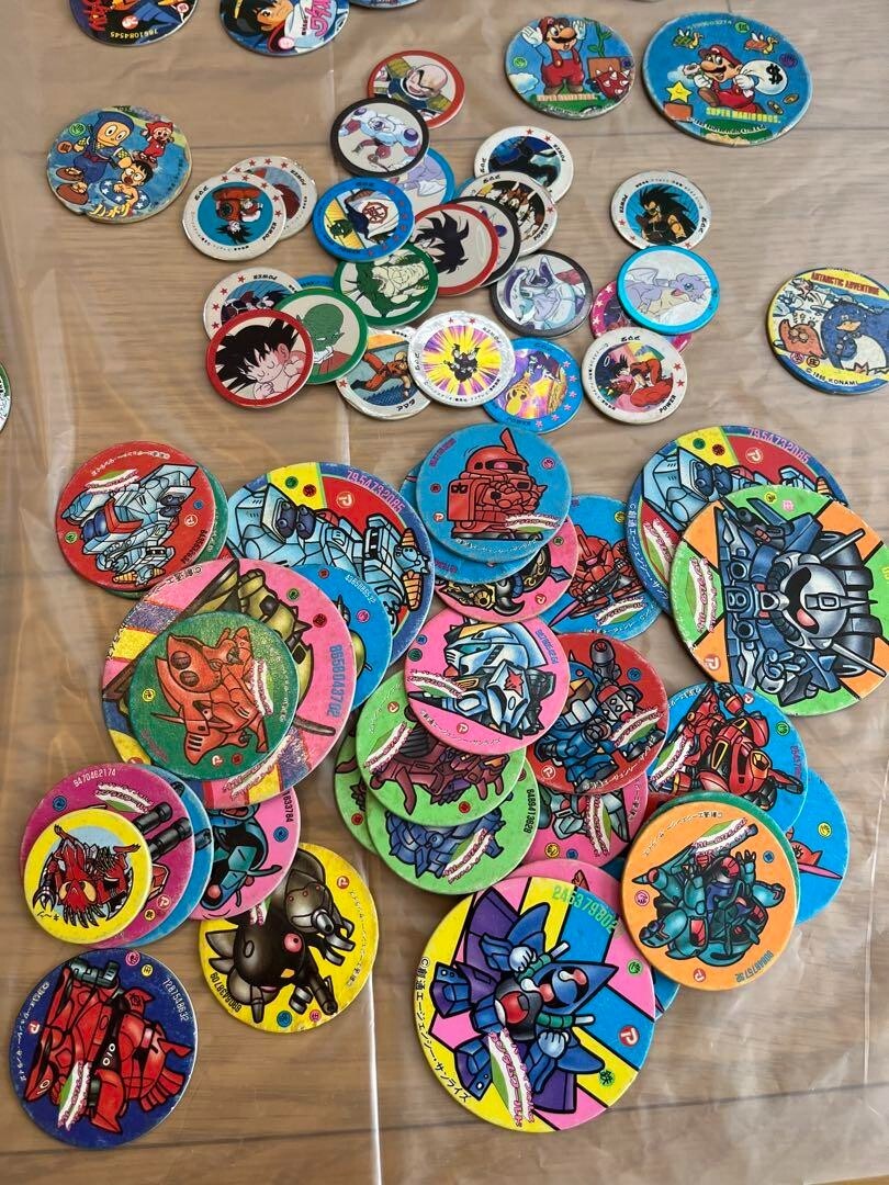 Dragon Ball Menko Bulk Lot - Retro Round & Square Cards, Vintage Collectibles JP