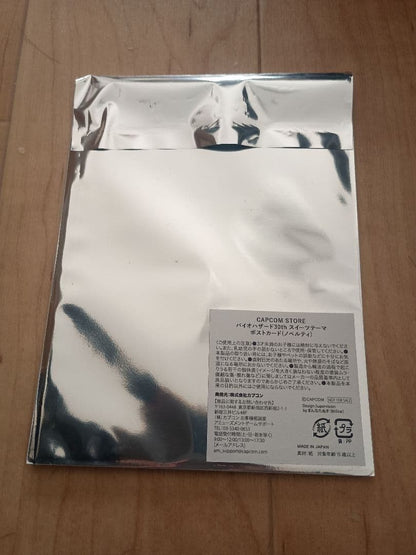 Resident Evil Raccoonkun Postcard 30th Anniversary Capcom Store Sweets Theme