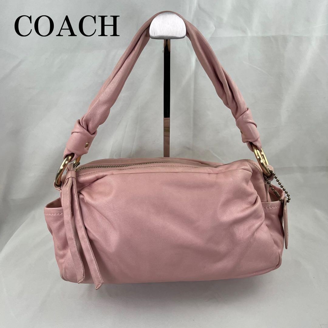 Coach Soho Pink Leather One Shoulder Bag 10.6"x5.5"x5.1" /Used++