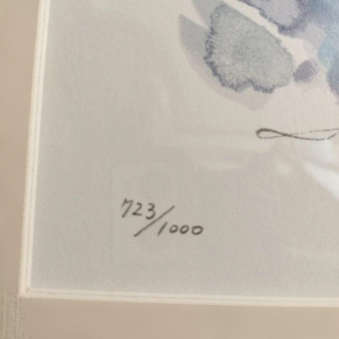 Princess Mononoke painting with serial number, Studio Ghibli, not for sale.
