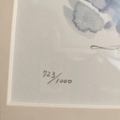 Princess Mononoke painting with serial number, Studio Ghibli, not for sale.