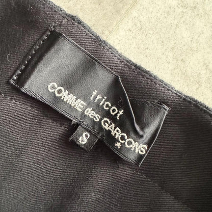 tricot Comme Des Garçons Ad2019 Long Skirt Full-Textured Black Japan Size S