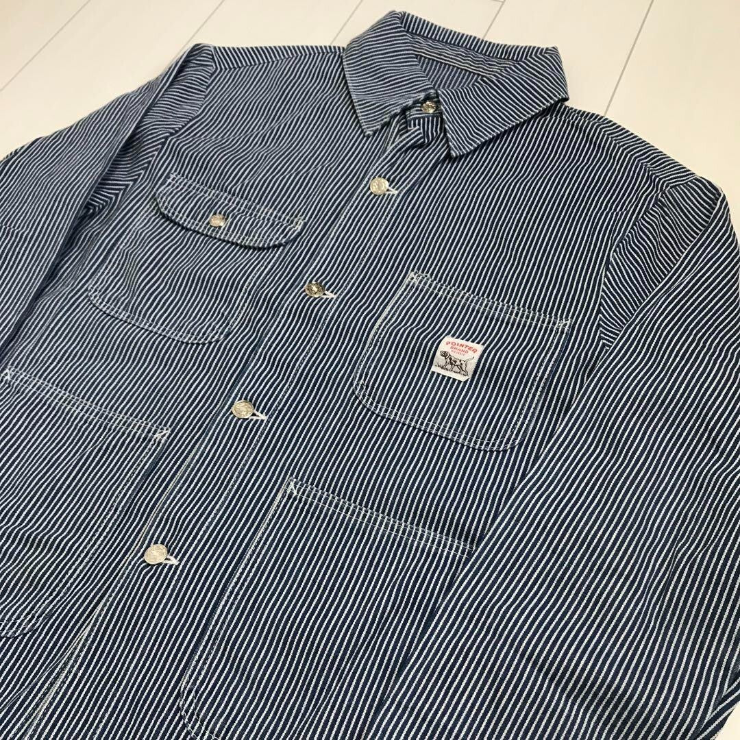 90'S Vintage American Made Pointer Hickory Denim Coveralls Men's #D1911