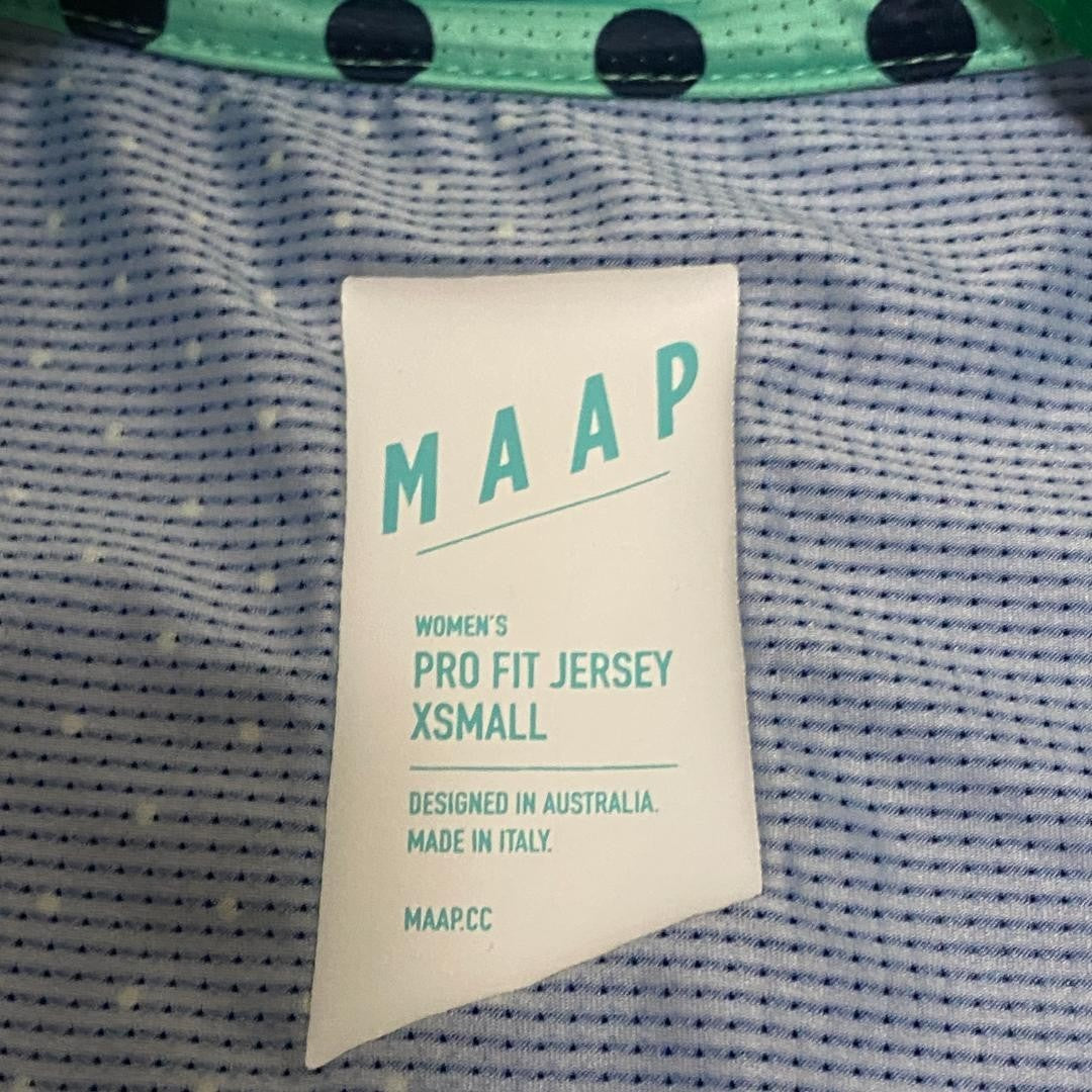 MAAP Women's Jersey XS Navy x Green