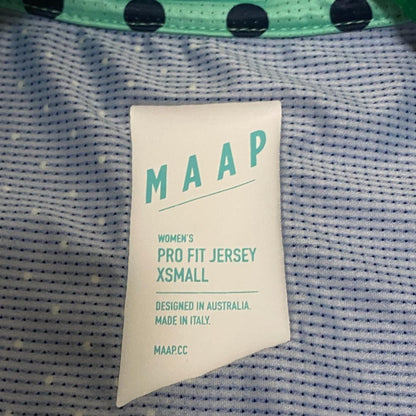 MAAP Women's Jersey XS Navy x Green