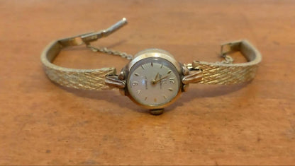 Showa Retro Seiko Merit 14K Ladies Gold Silver Watch