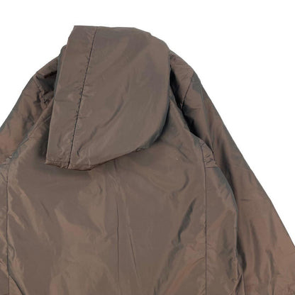 Max Mara KIMINO Hoodie Coat Jacket Blouson Women Size 36 Brown