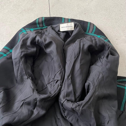Vintage wool jacket Tartan check Formal Showa retro Vintage clothing